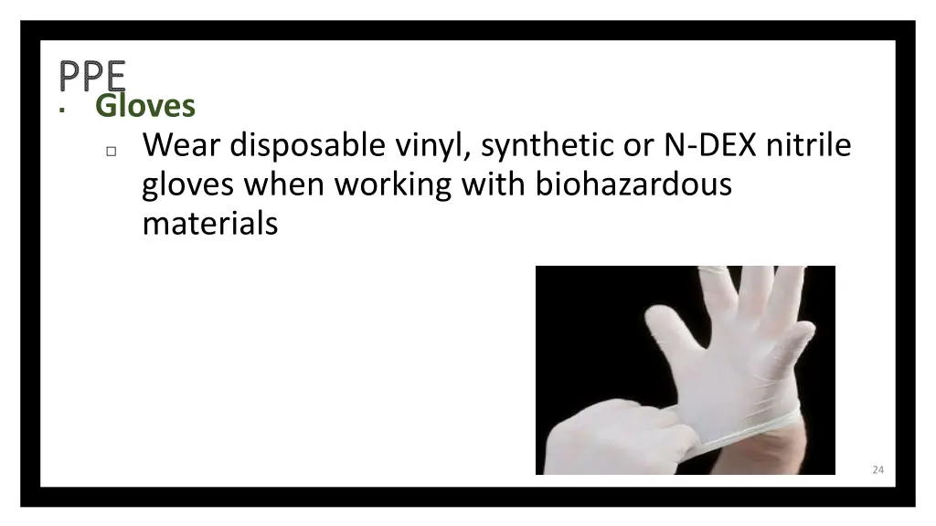 ppe gloves wear disposable vinyl synthetic