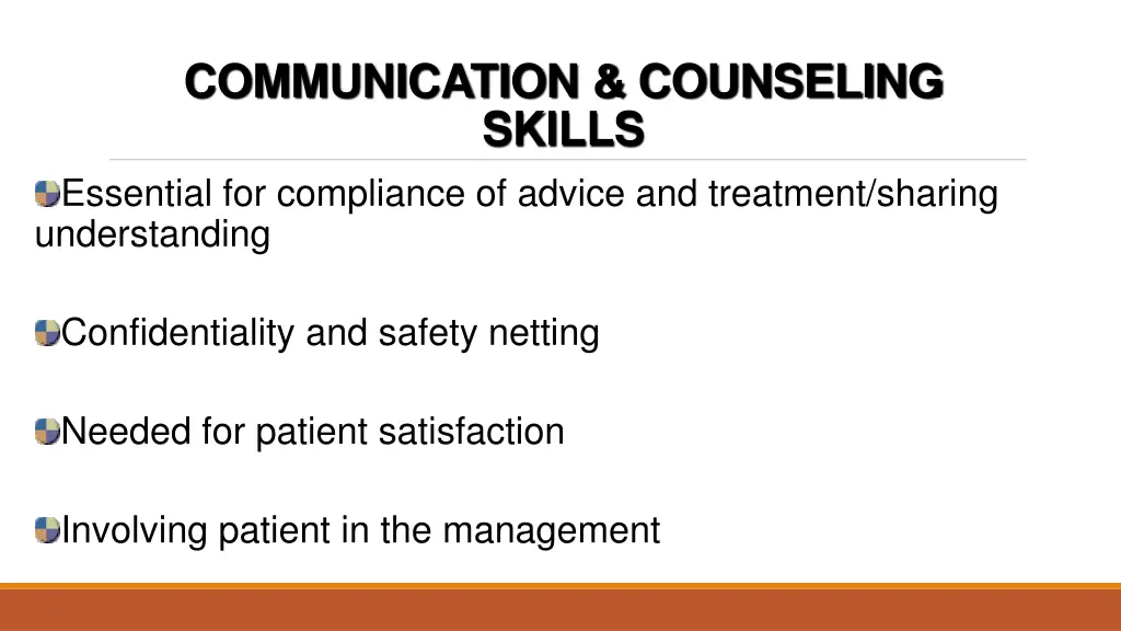 communication counseling skills essential