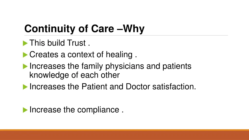 continuity of care why this build trust creates