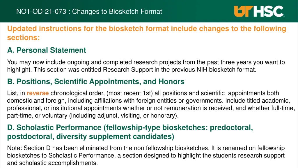 not od 21 073 changes to biosketch format 1