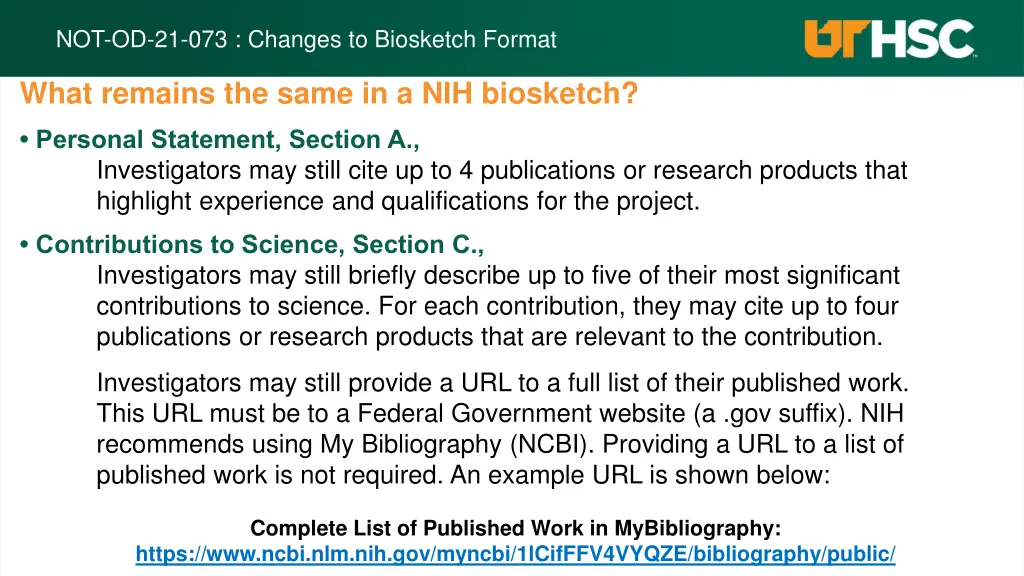 not od 21 073 changes to biosketch format 5