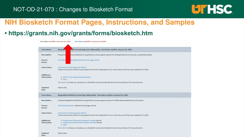 not od 21 073 changes to biosketch format 7