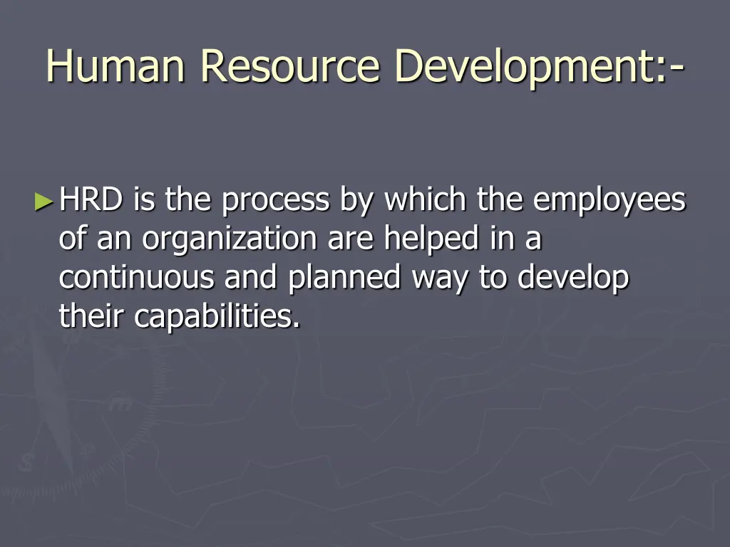 human resource development