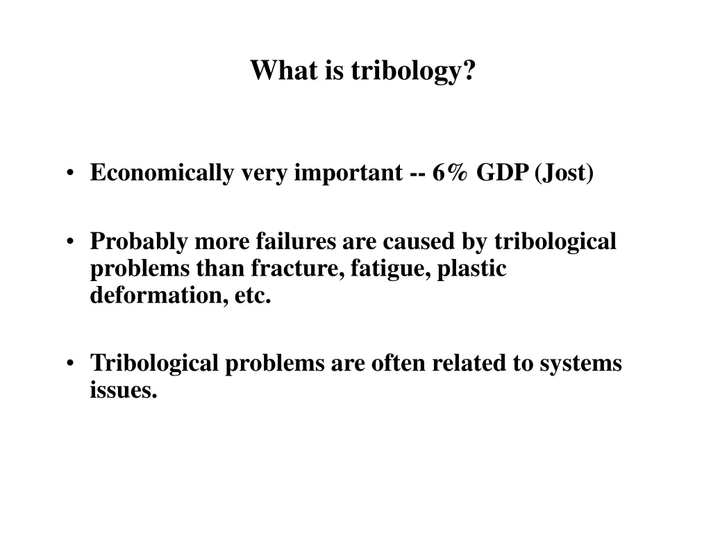 what is tribology 1