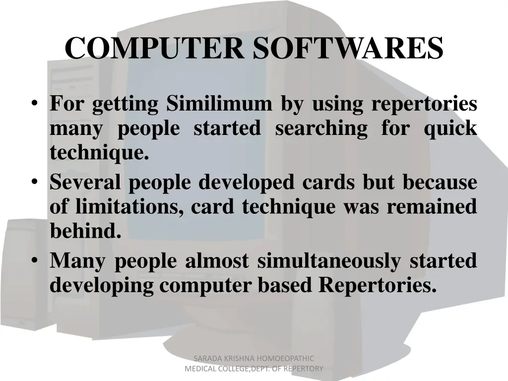 computer softwares