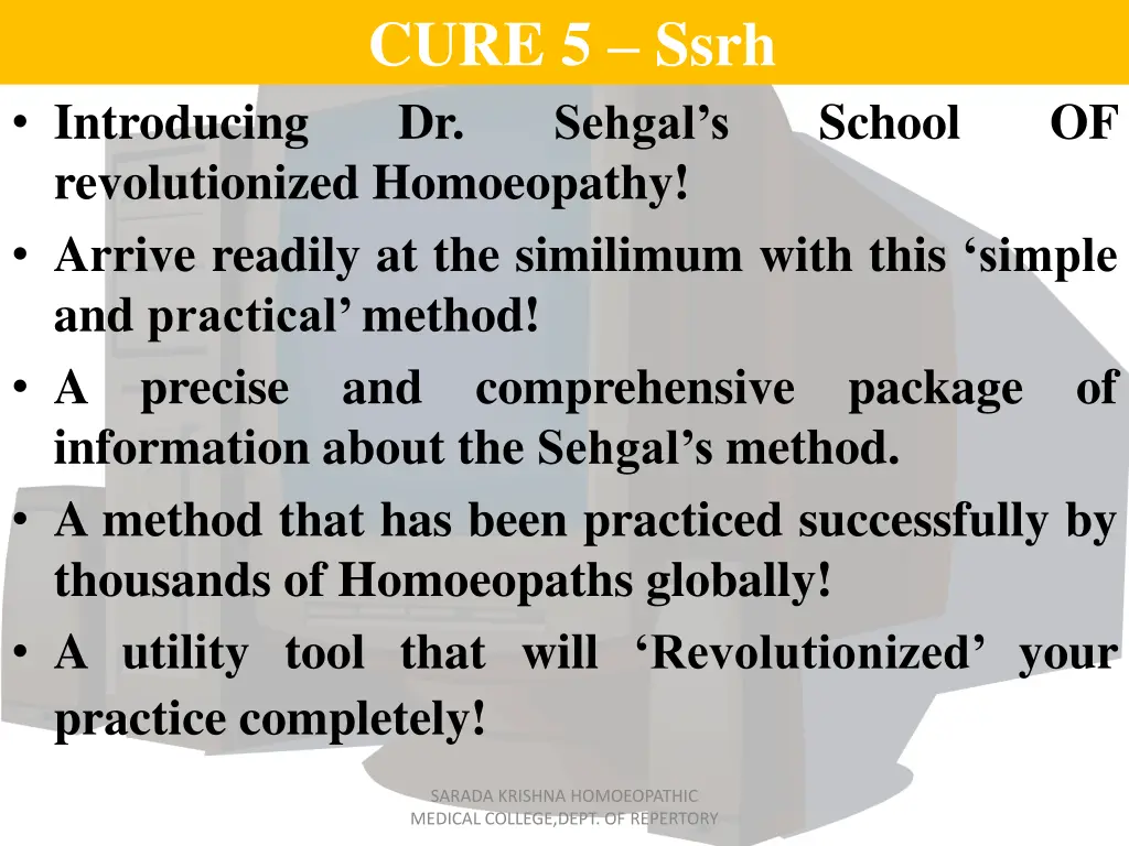 cure 5 ssrh dr sehgal s