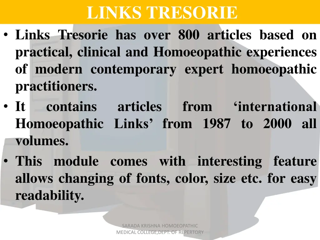 links tresorie