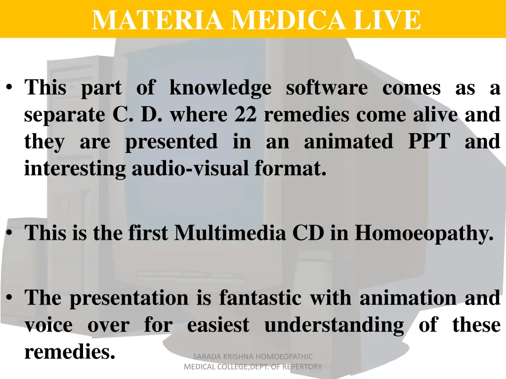 materia medica live