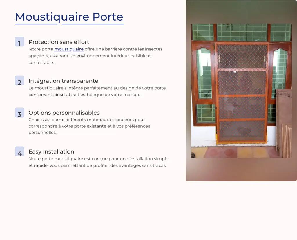 moustiquaire porte