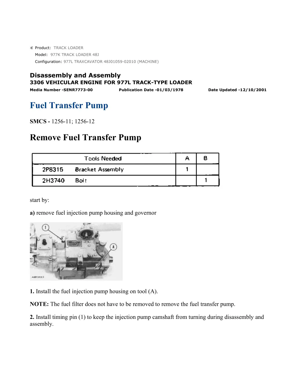 977l traxcavator 48j01059 02010 machine ueh0794s 6