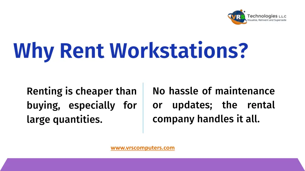 why rent workstations