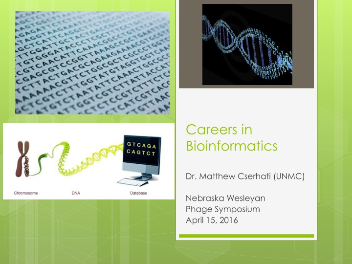 careers in bioinformatics