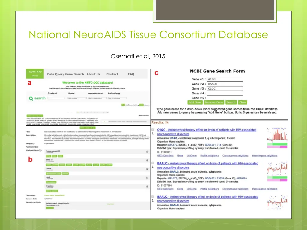 national neuroaids tissue consortium database