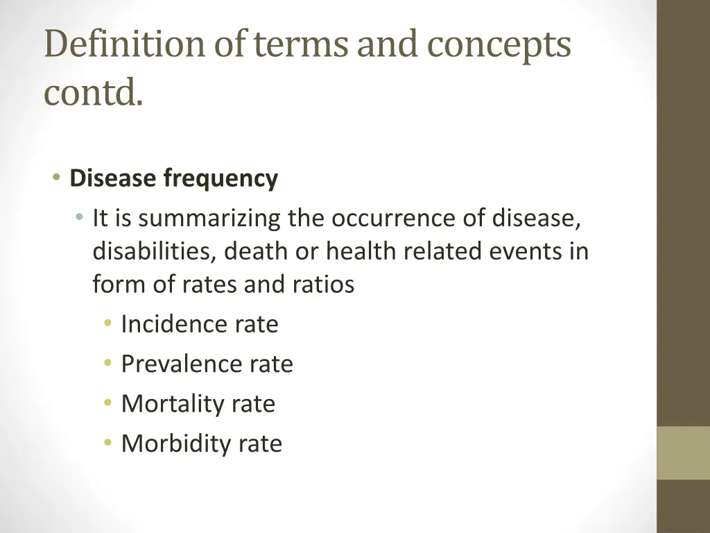 definition of terms and concepts contd 1