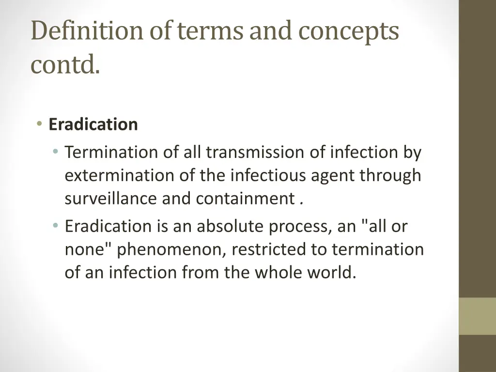 definition of terms and concepts contd 12