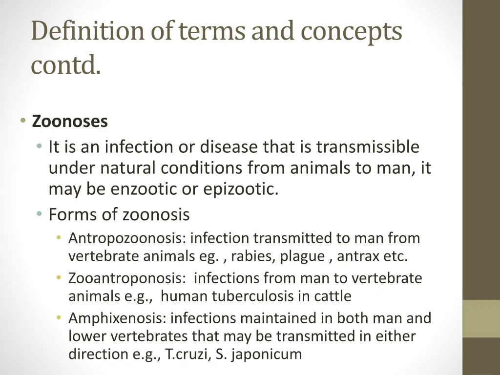 definition of terms and concepts contd 6