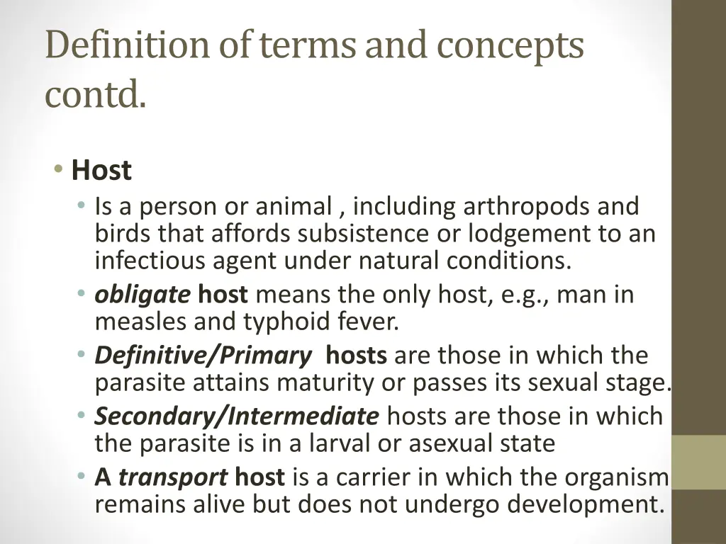 definition of terms and concepts contd 7