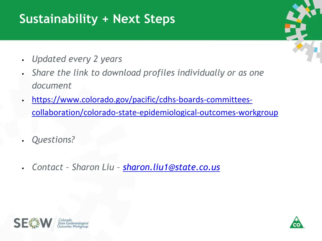 sustainability next steps