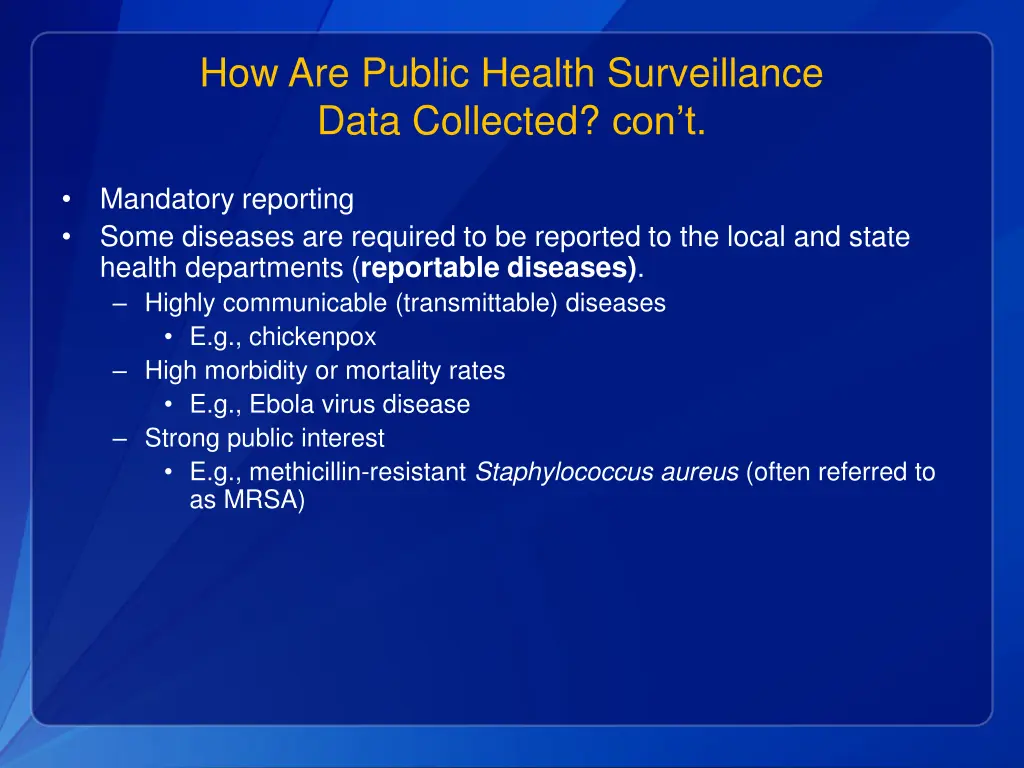 how are public health surveillance data collected 1