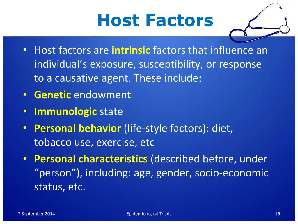 host factors