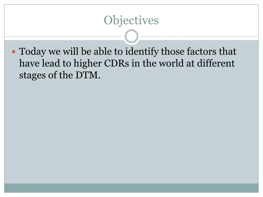 objectives