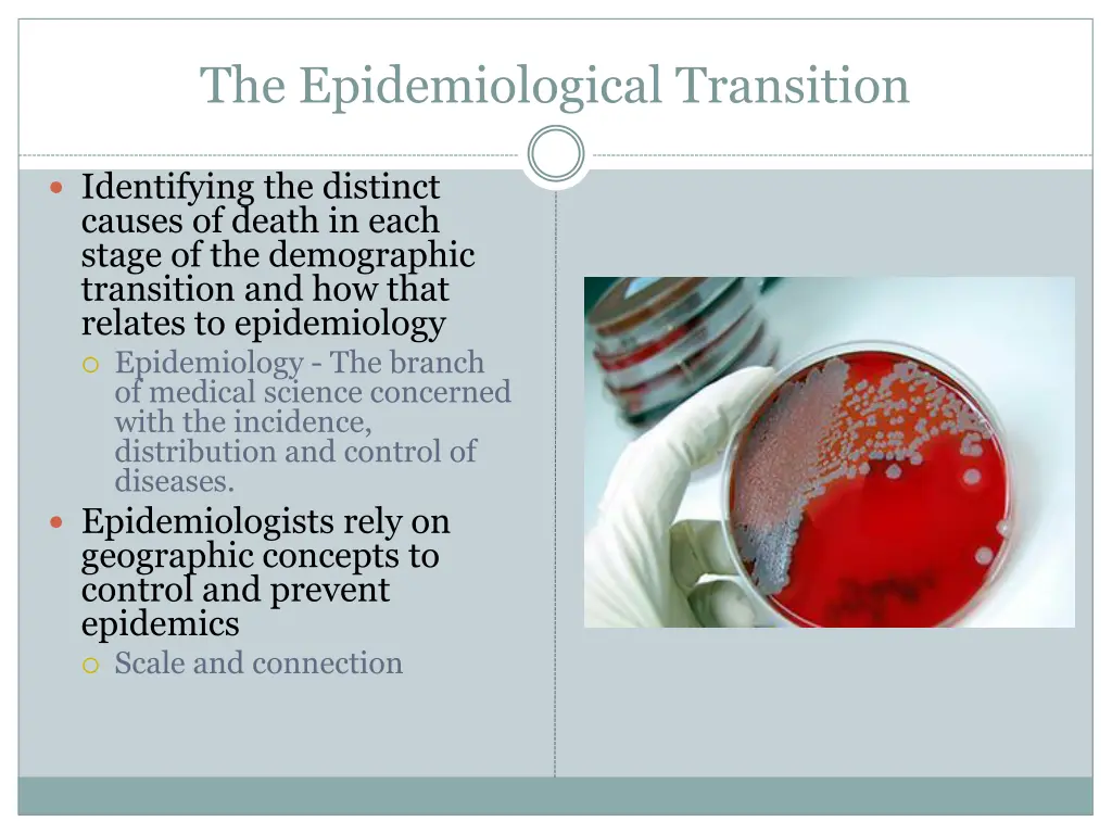 the epidemiological transition