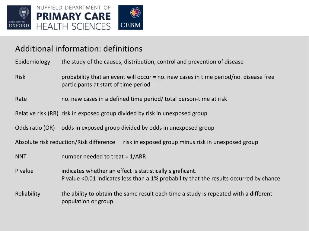 additional information definitions