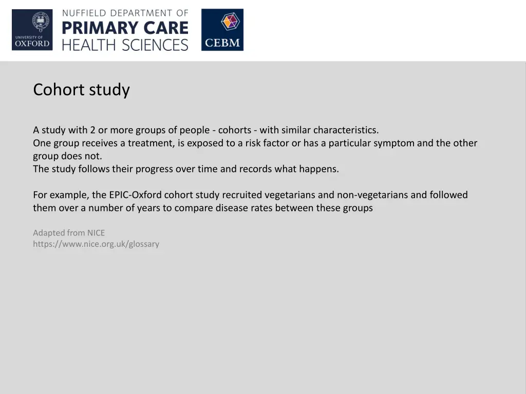 cohort study