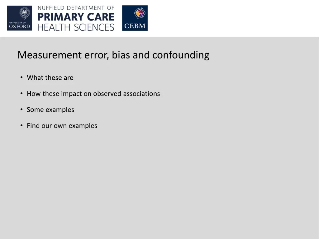 measurement error bias and confounding