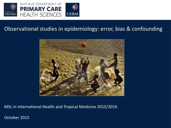 observational studies in epidemiology error bias