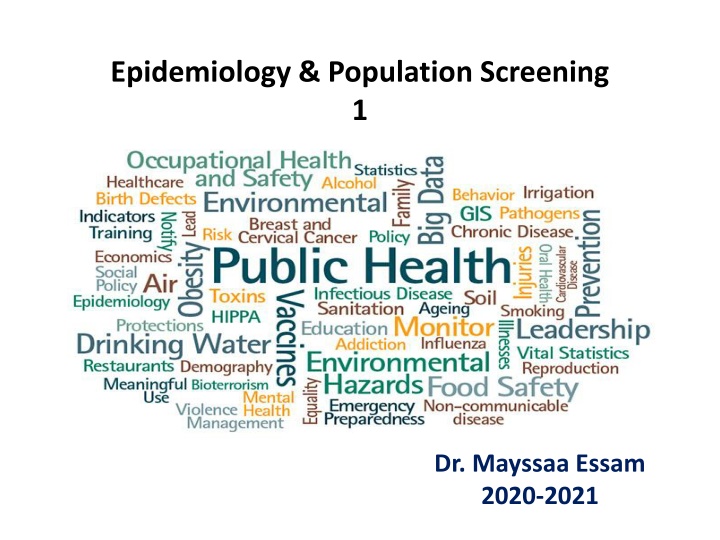 epidemiology population screening 1