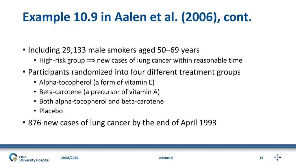 example 10 9 in aalen et al 2006 cont 1