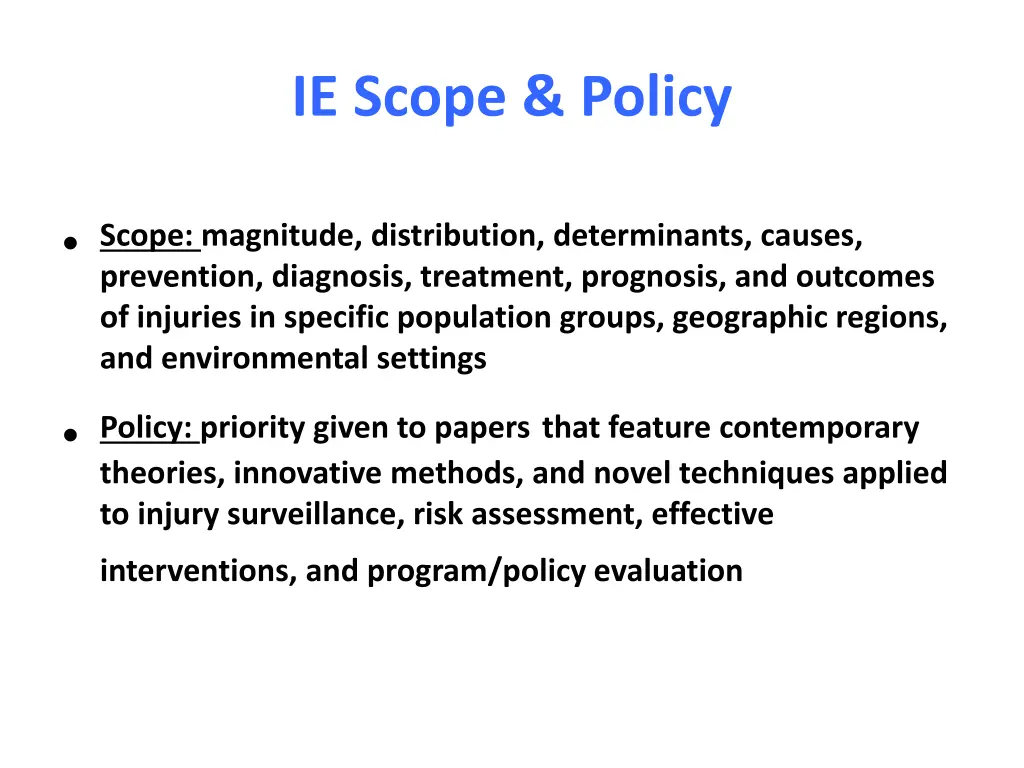 ie scope policy