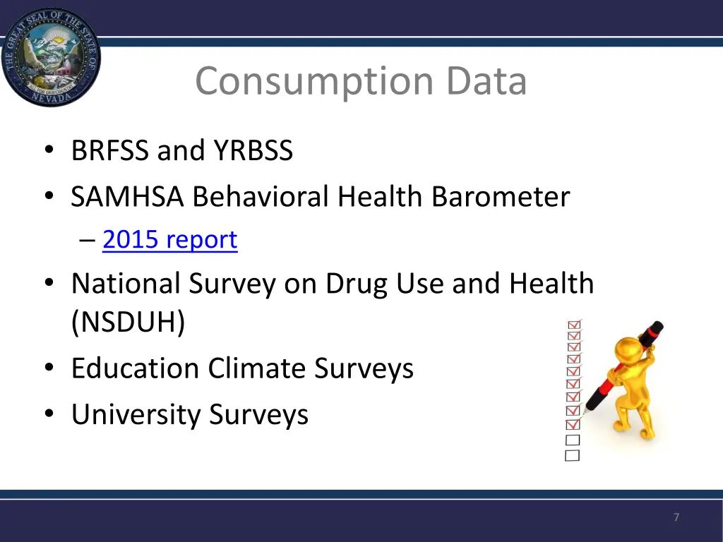 consumption data