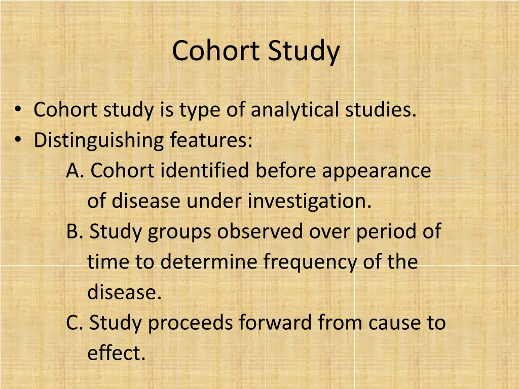 cohort study