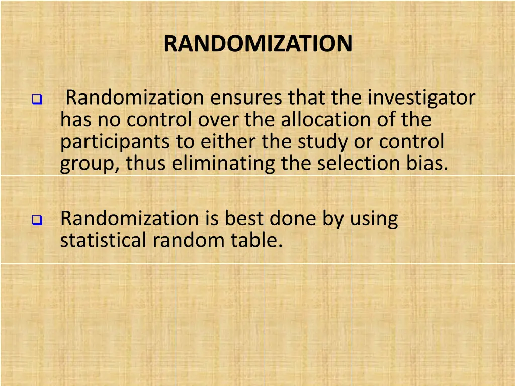 randomization 1