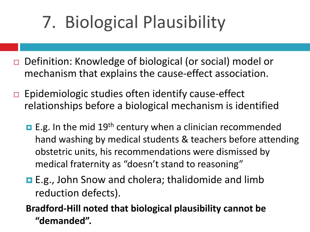 7 biological plausibility