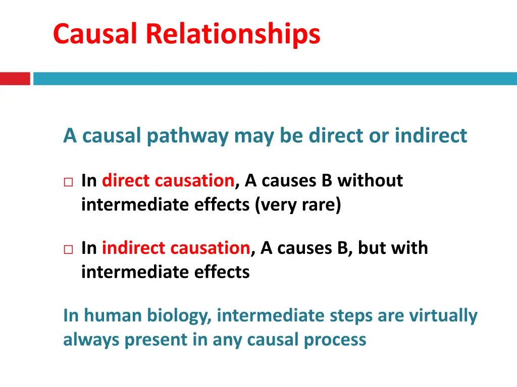 causal relationships