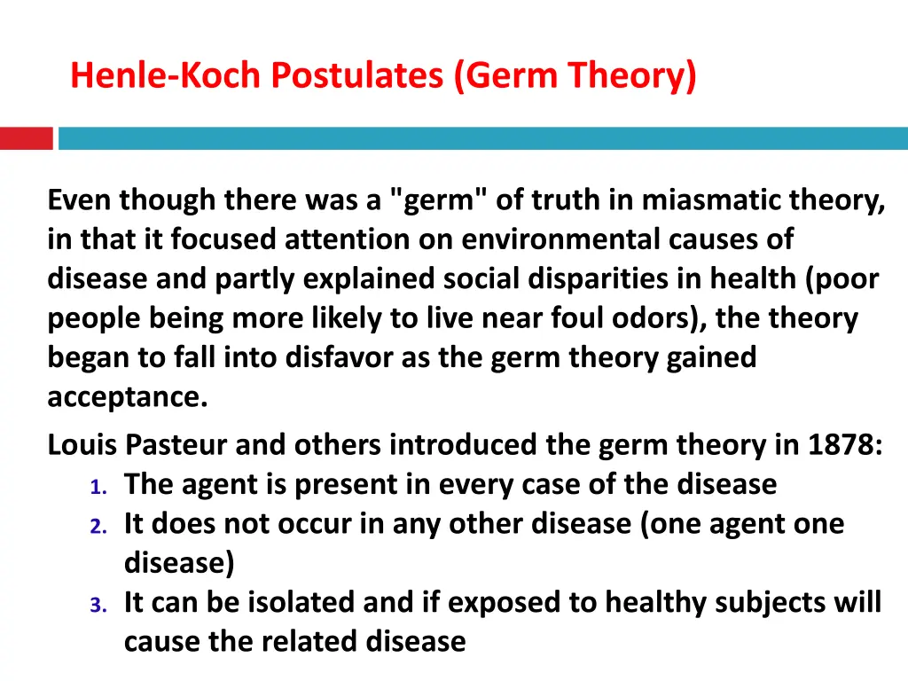 henle koch postulates germ theory