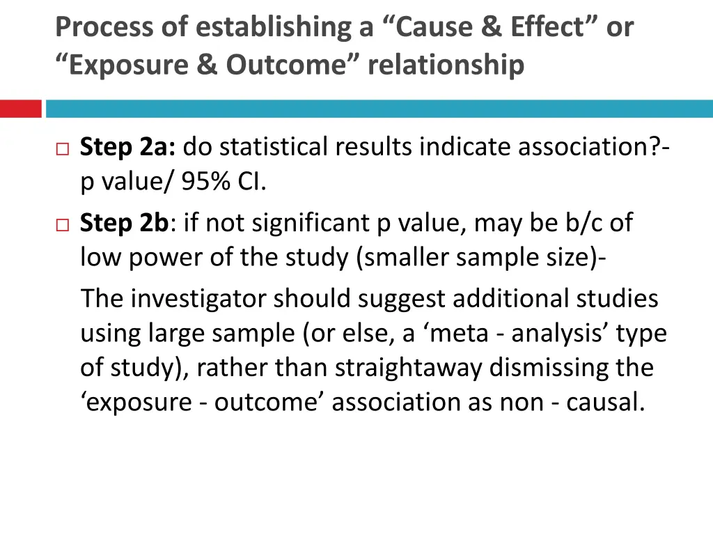 process of establishing a cause effect 1