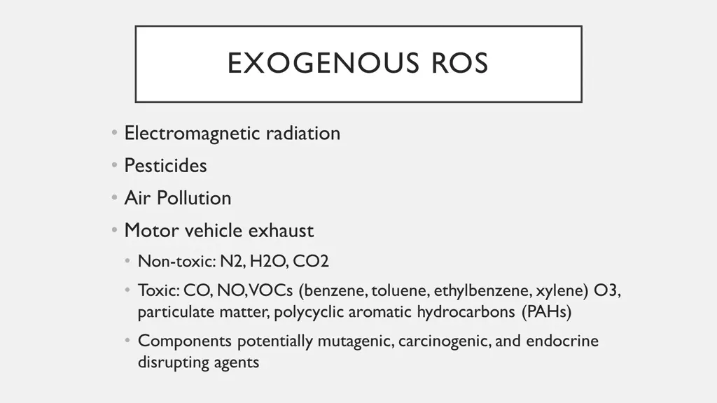 exogenous ros