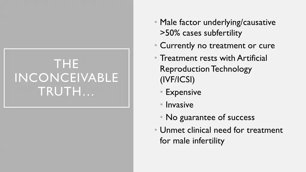 male factor underlying causative 50 cases