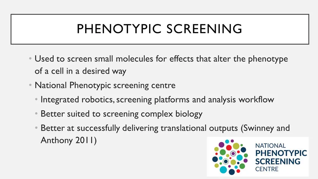 phenotypic screening