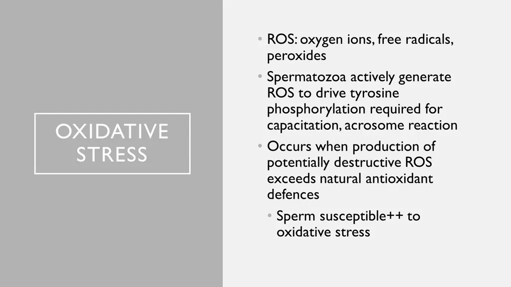 ros oxygen ions free radicals peroxides