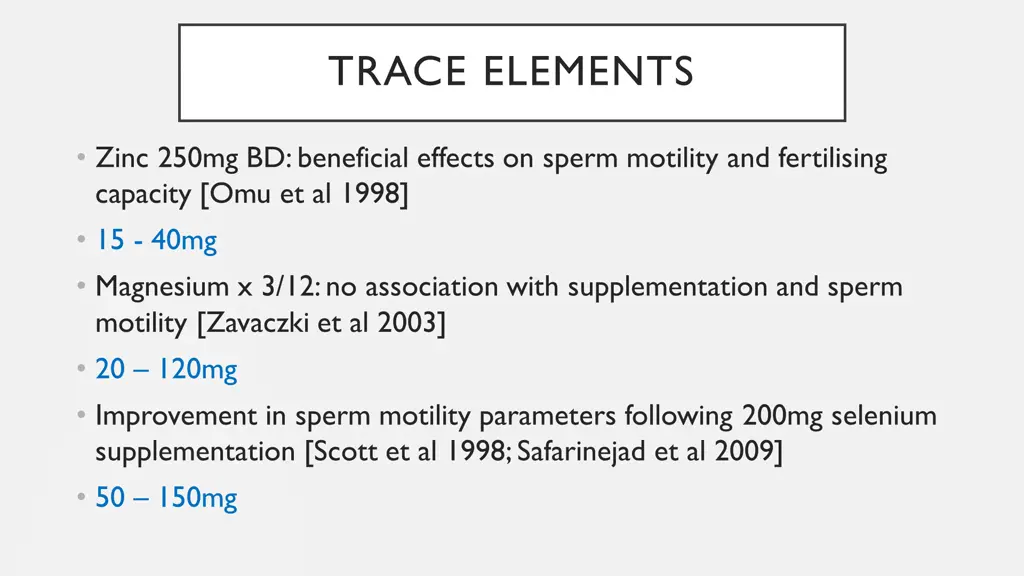 trace elements