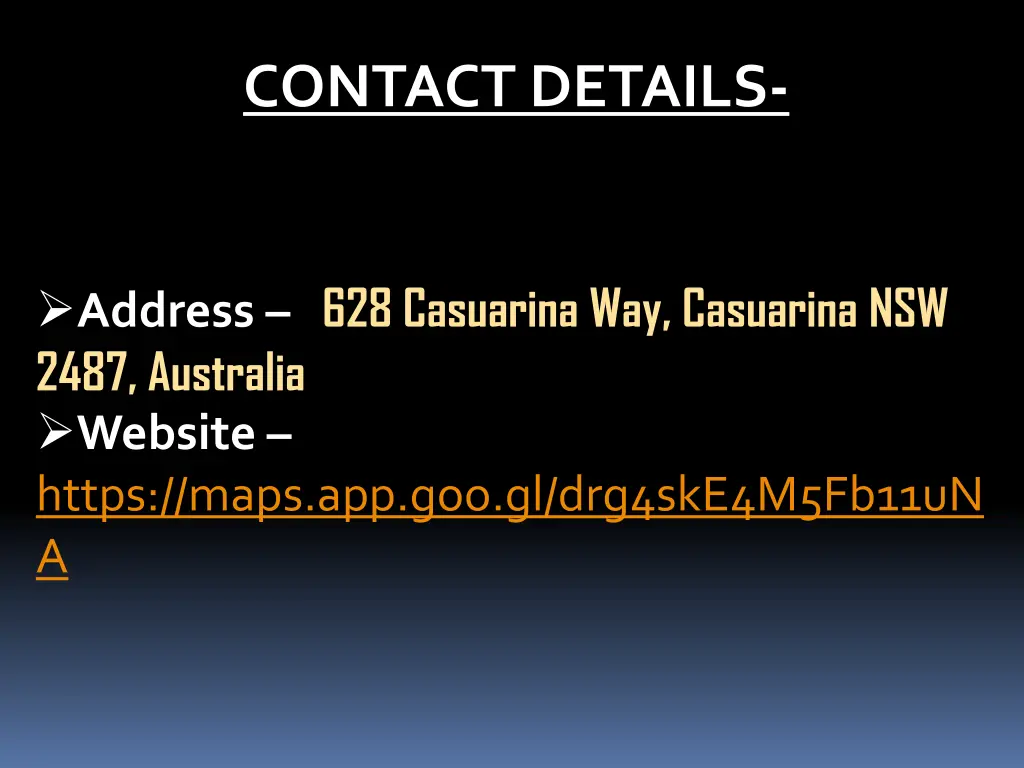 contact details