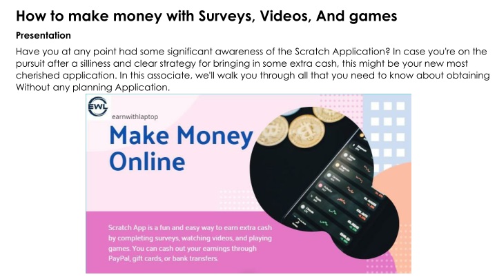 how to make money with surveys videos and games