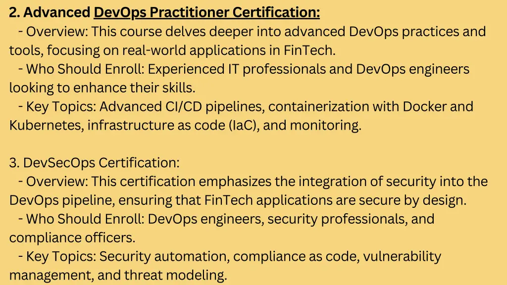 2 advanced devops practitioner certification