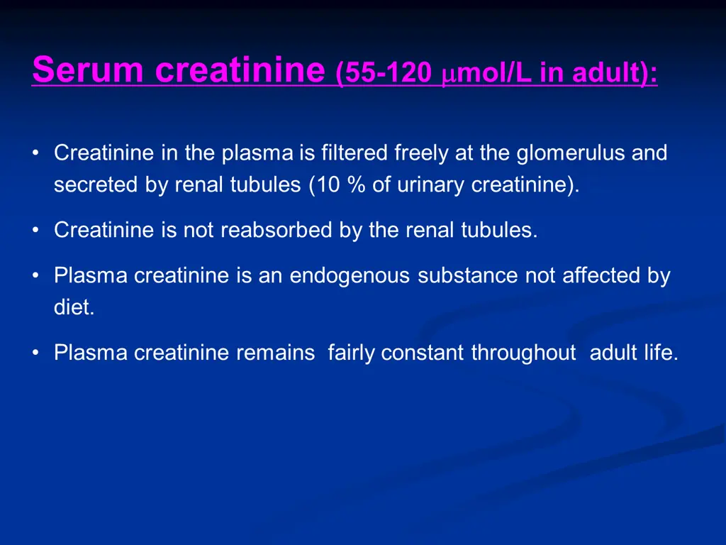 serum creatinine 55 120 mol l in adult