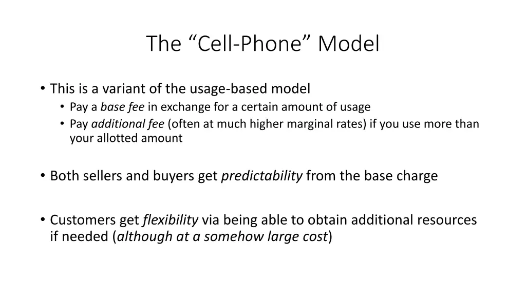 the cell phone model